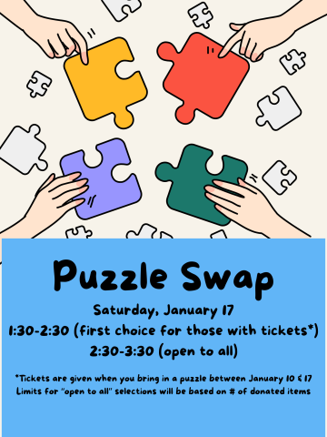 Puzzle swap flyer